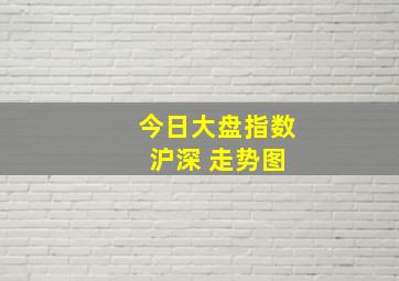 今日大盘指数 沪深 走势图